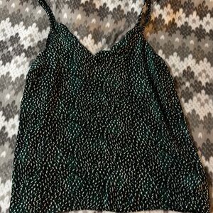Express Green and Black Camisole